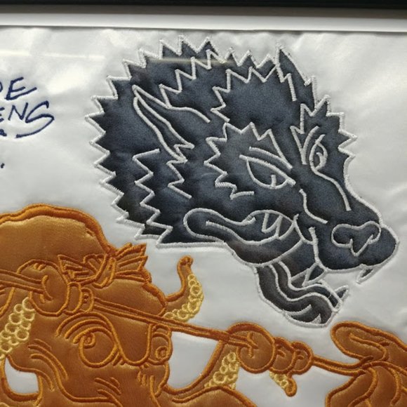 Swade Owens Framed Original Hand Embroidered 2019 - Picture 3 of 7